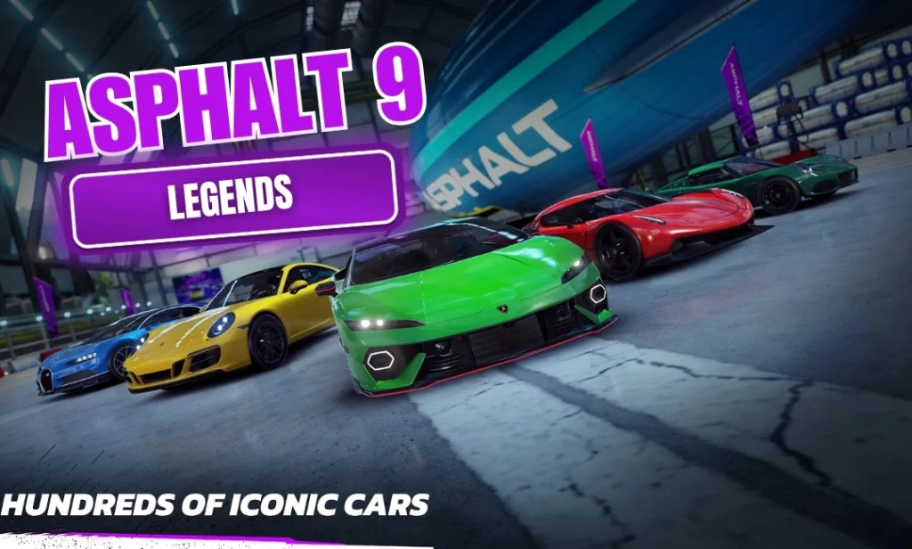 In-game screenshot of Asphalt 9 Legends – high-speed arcade car racing game