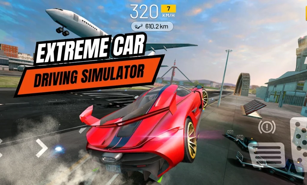 Open-world driving experience in Extreme Car Driving Simulator with realistic physics